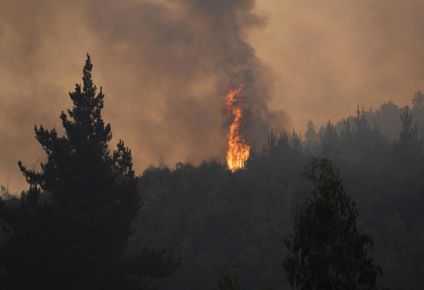 Incendio en Chile