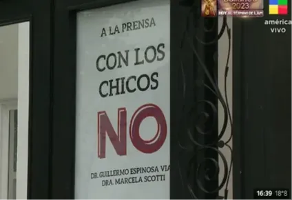 El particular cartel que colgó Lotocki
