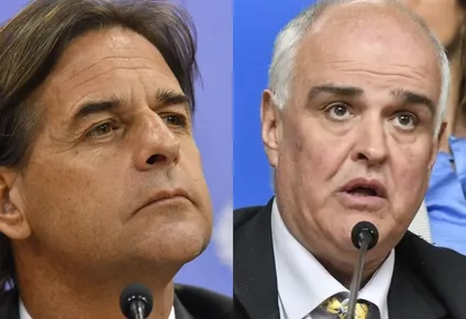 Luis Lacalle Pou y Gustavo Penadés