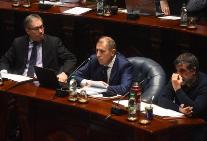 Gabriel Oddone durante la interpelación