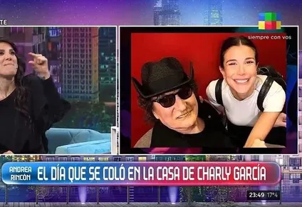 La curiosa anécdota de Andrea Rincón con Charly García
