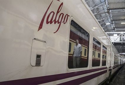 Un tren de la empresa ferroviaria Talgo