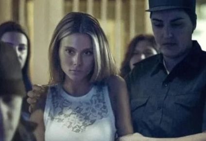 Valentina Zenere personificada como Nahir Galarza