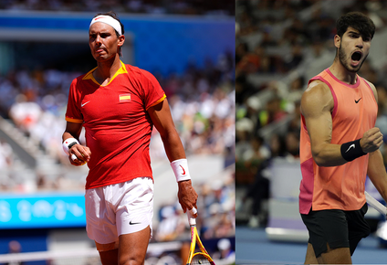 Rafael Nadal y Carlos Alcaraz.