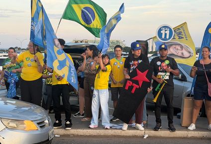tension politica en brasilia: la polarizacion extrema copa las calles antes del balotaje