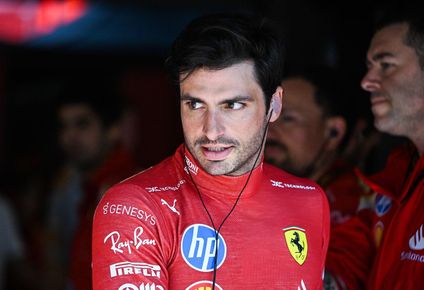 Carlos Sainz, tras el sprint.