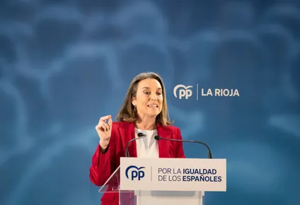 La secretaria general del PP, Cuca Gamarra.