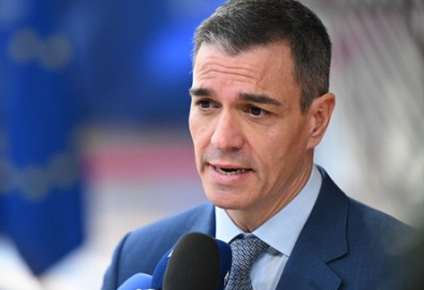 El presidente del Gobierno español, Pedro Sánchez en la reunión del Consejo Europeo.