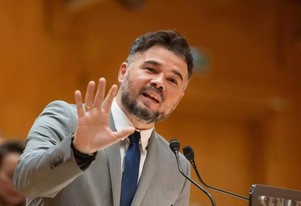 El portavoz de ERC en el Congreso, Gabriel Rufián