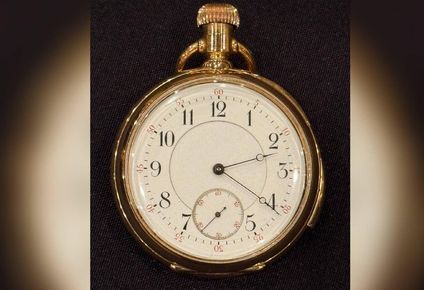 El reloj de bolsillo se paró en el preciso momento en que el Titanic se hundió bajo las olas.