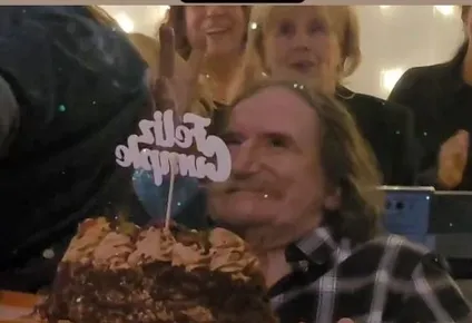 Charly festejando su cumpleaños 72