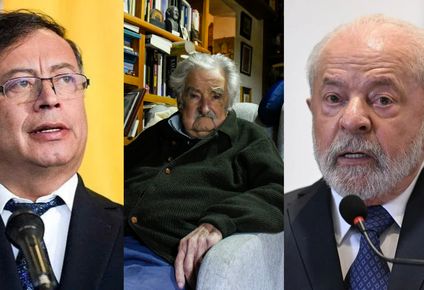 Gustavo Petro, José Mujica y Lula da Silva&nbsp;