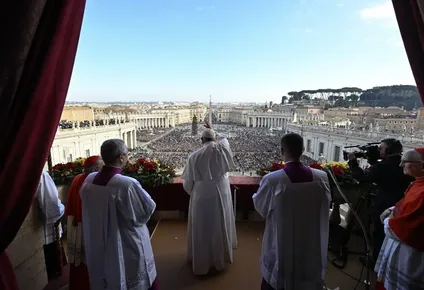 El Papa Francisco durante la misa en el Vaticano.