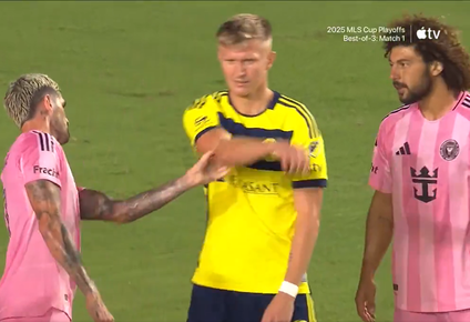 ¿vos quien sos? el gesto y la pelea de rodrigo de paul con un rival en la victoria de inter miami