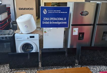 Muebles y electrodomésticos robados
