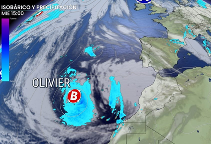 llega olivier: una nueva borrasca que traera mas lluvias a espana desde el miercoles
