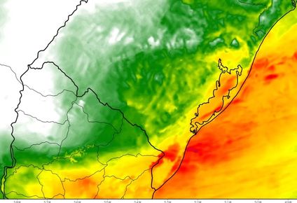 lluvias excesivas y fuertes vientos: el fenomeno que advierte metsul y afecta a uruguay