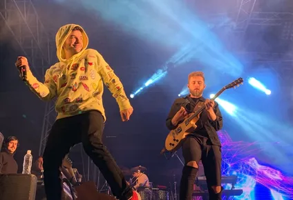 Agustín Casanova durante un show en la Rural del Prado en setiembre de 2019