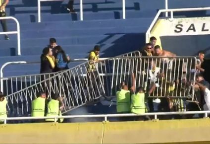 Incidentes en el partido que disputaron Rosario Central y Peñarol por Copa Libertadores