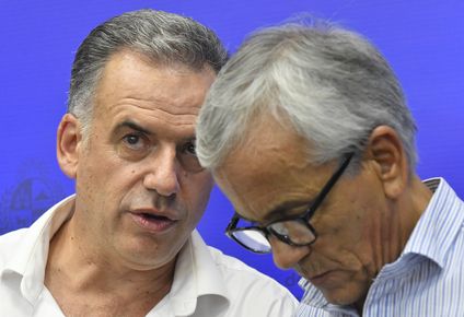 Yamandú Orsi y Juan Castillo