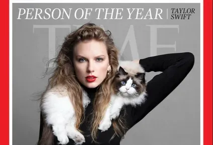 el gato de taylor swift tambien llego a la portada de la time: el divertido comentario de la artista