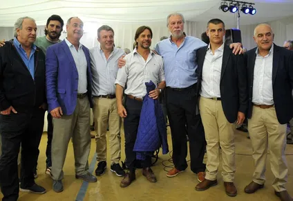 Santiago Camejo, Santiago Camejo (h), Carlos Amaro Nadal, Martín Olaverry, Luis Lacalle Pou, Rodolfo Rodríguez, Gustavo Aberastegui y Luis Aberastegui.