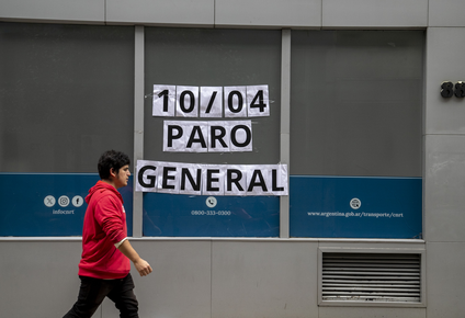 La CGT justificó el paro como una respuesta al ajuste profundo del Gobierno de Javier Milei. Foto: NA-Daniel Vides