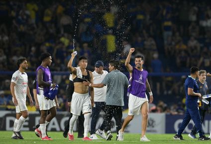 Pablo Ceppelini en los festejos de Alianza Lima en La Bombonera&nbsp; 