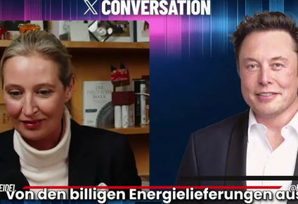 Elon Musk y Alice Weidel, en la red social X del empresario.
