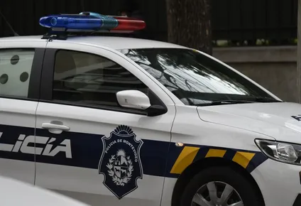 Auto de policía de Montevideo