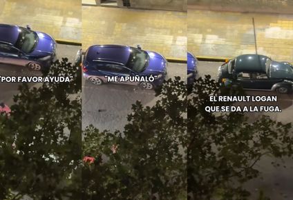 Captura del video sobre delivery asesinado