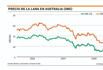 precios de las lanas en australia acumulan numeros rojos
