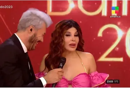 Charlotte Cannigia con Tinelli