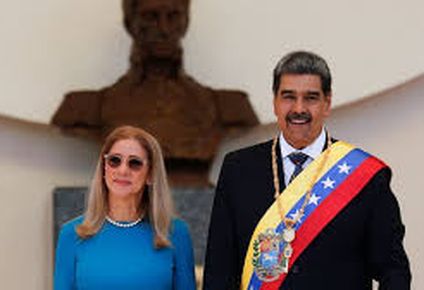 Nicolás Maduro y Cilia Flores, antes de ser capturados por EEUU.
