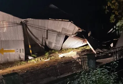 Foto de Fray Bentos después del temporal