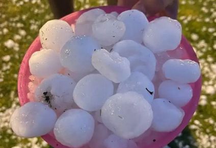 Una tormeta de granizo soprende a Madrid